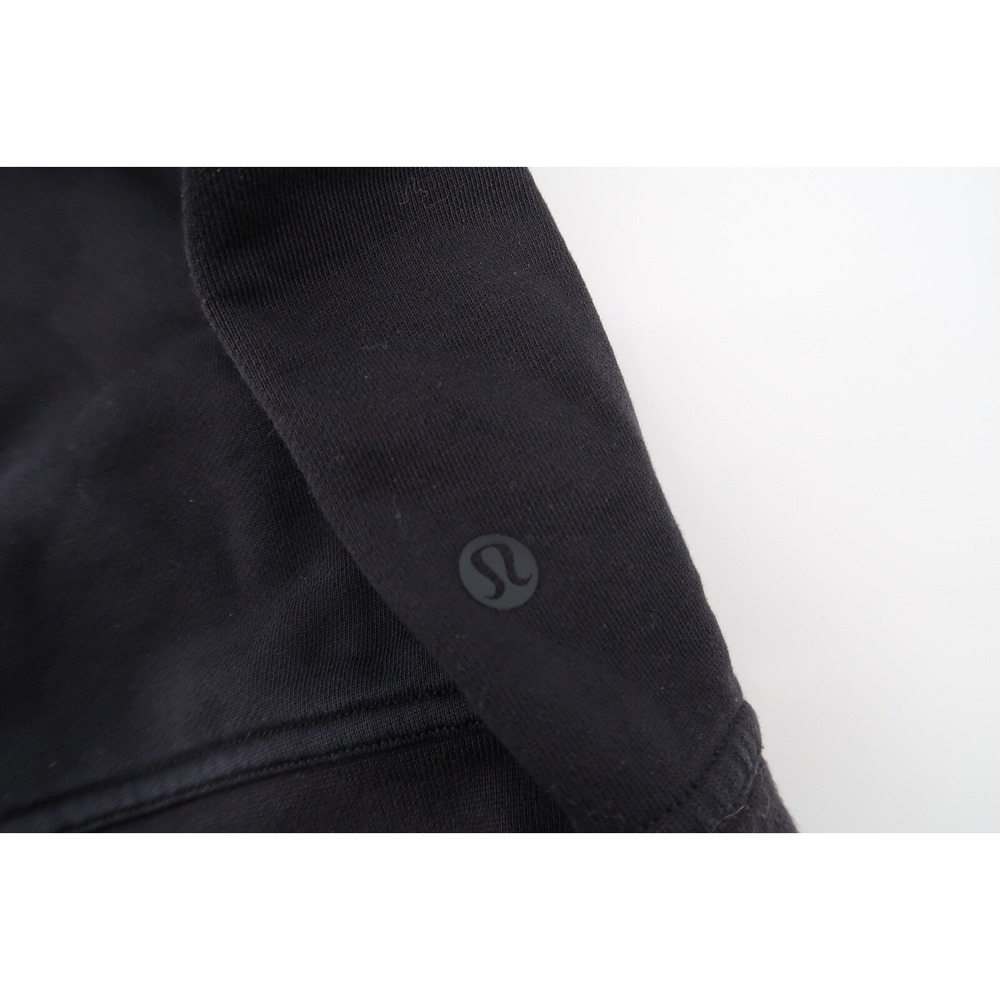 Lululemon Women's 6 Peloton All Yours Full Zip Hoodie Black Terry Sweatshirt - Picture 3 of 7